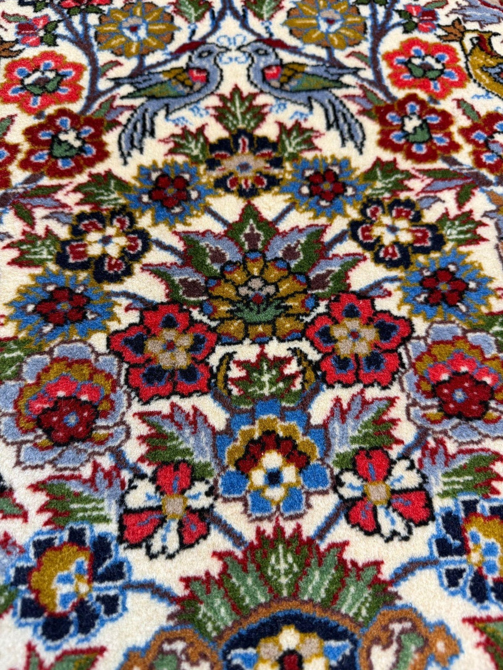 Feiner Ghom GEREINIGT Orientteppich Perserteppich Teppich  108 cm x 71 cm G0284