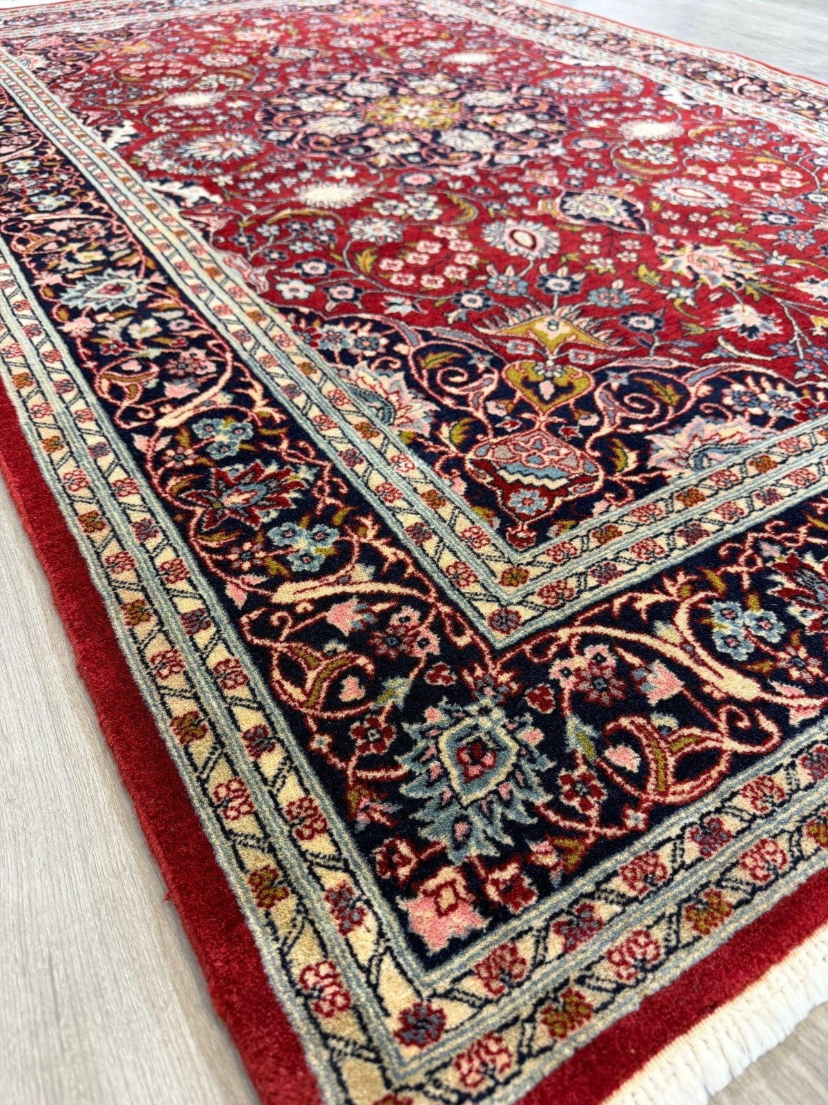 Schöner Ghom GEREINIGT  193cmx124cm Orientteppich Perserteppich Teppich G0276