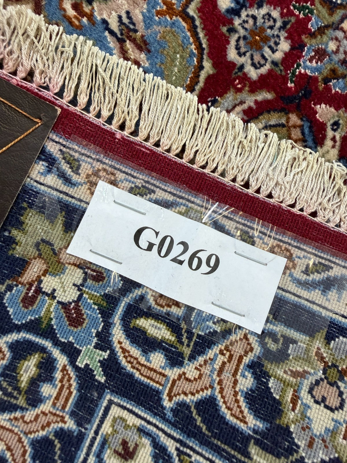 Isfahan mit SEIDE GEREINIGT Orientteppich Perserteppich 98 cm x 71 cm G0269