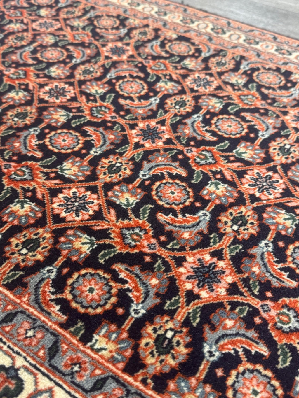 Täbriz Fein GEREINIGT Orientteppich Perserteppich Teppich 209cmx62cm G0181