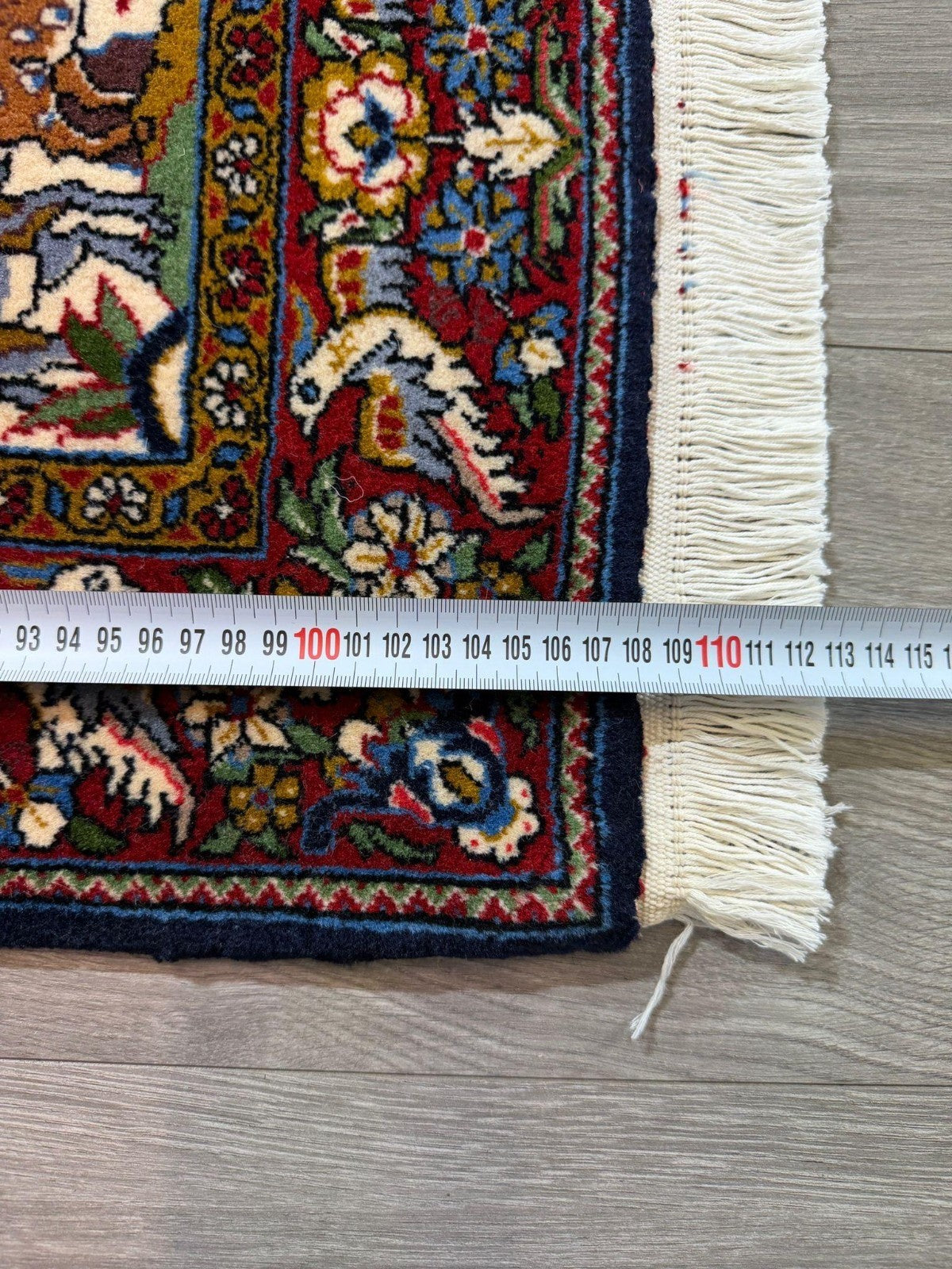 Feiner Ghom GEREINIGT Orientteppich Perserteppich Teppich  108 cm x 71 cm G0284