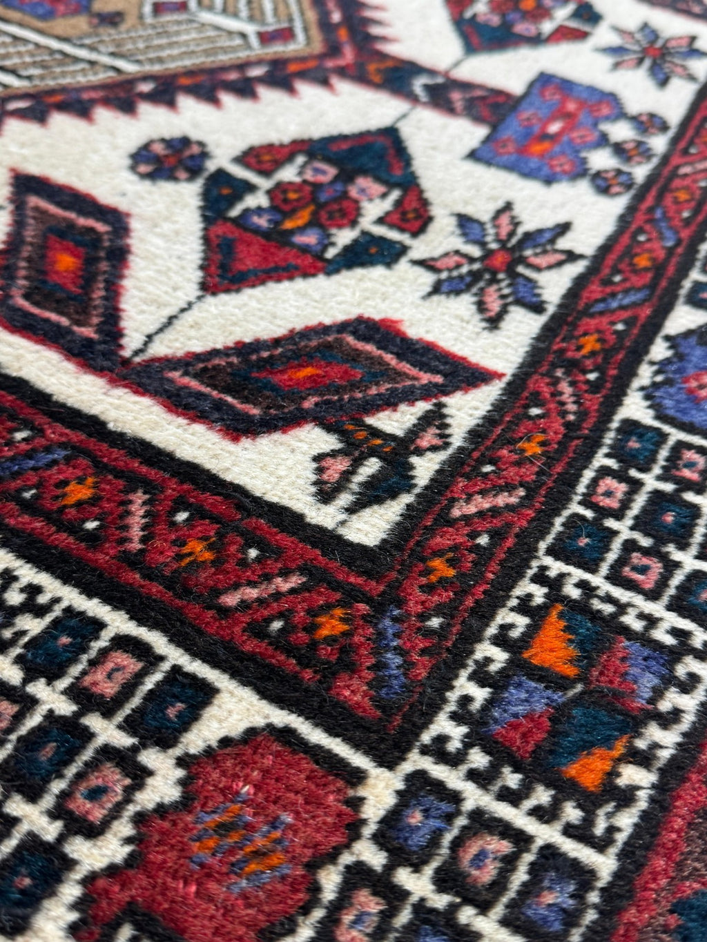 Schiraz GEREINIGT Orientteppich Perserteppich Teppich 155cmx95cm G0194