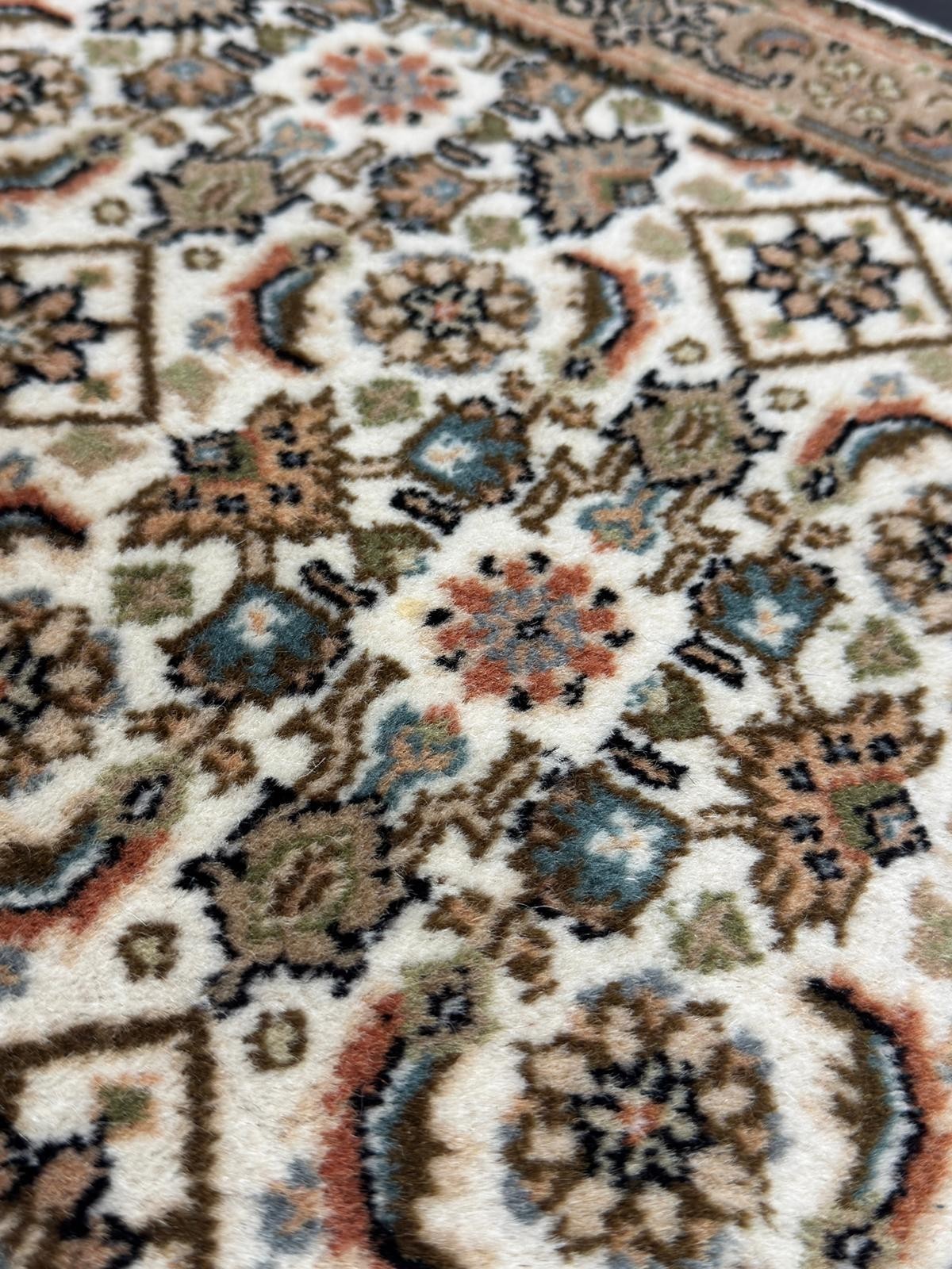 Herati GEREINIGT Orientteppich Perserteppich Teppich 91 cm x 61 cm CG0051