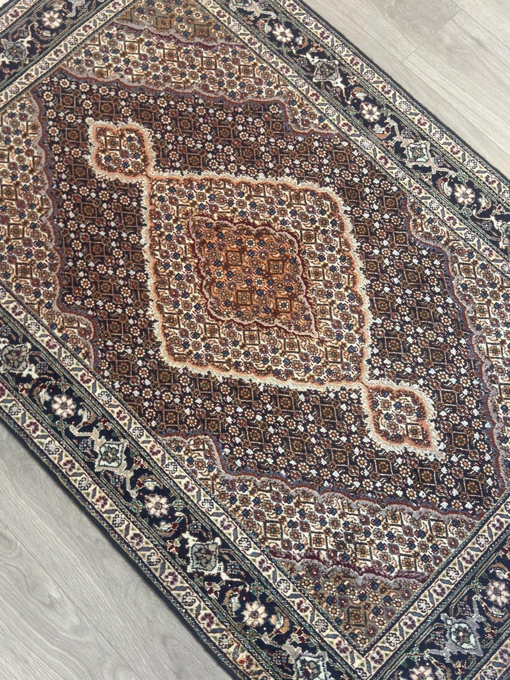 Täbriz Mahi GEREINIGT Orientteppich Perserteppich Teppich 157cm x 100cm G0223