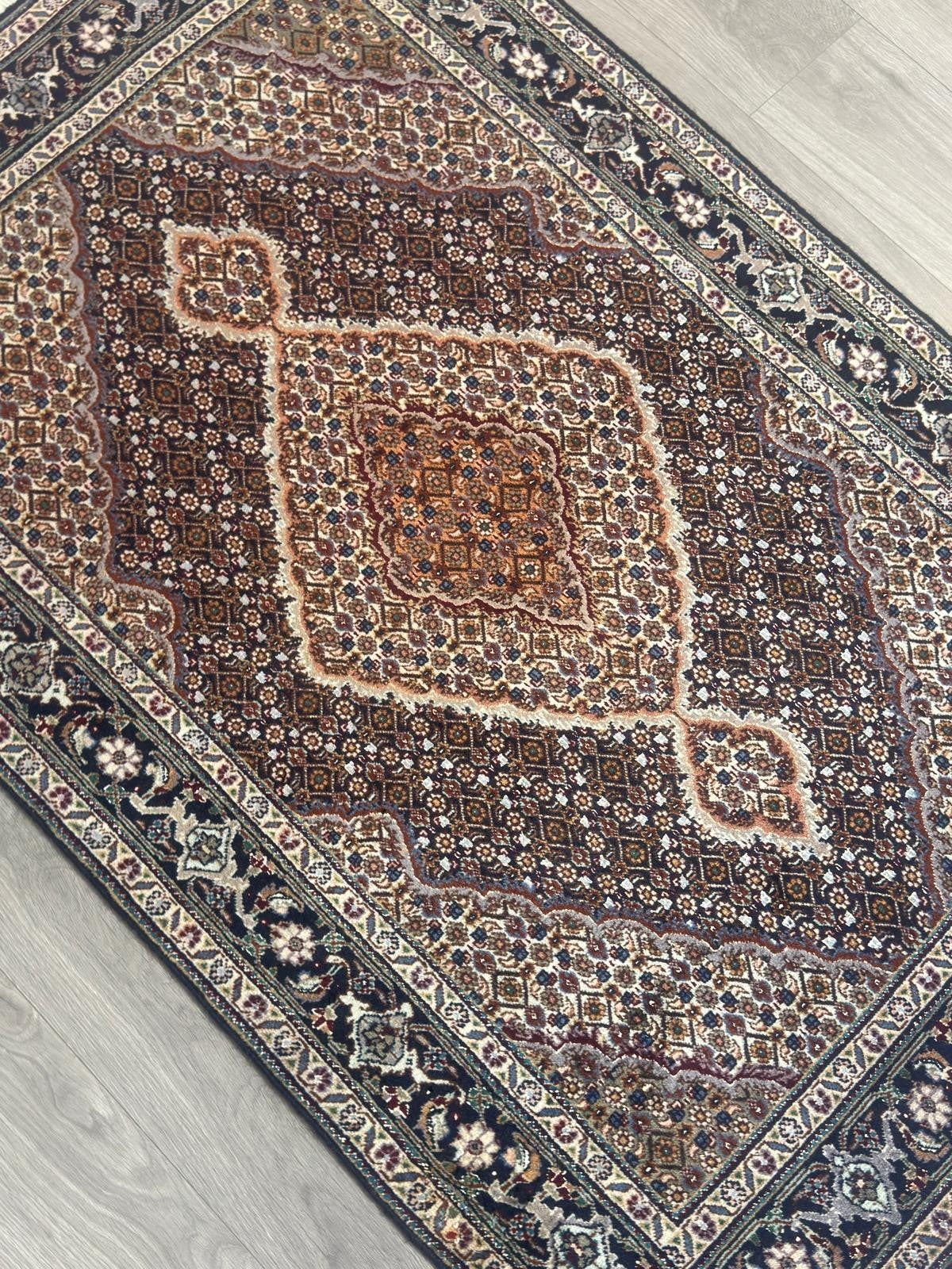 Täbriz Mahi GEREINIGT Orientteppich Perserteppich Teppich 157cm x 100cm G0223