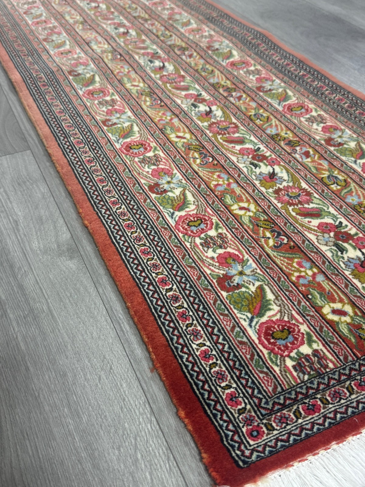 Feiner Täbriz GEREINIGT Orientteppich Perserteppich Teppich 150cmx53cm G0189