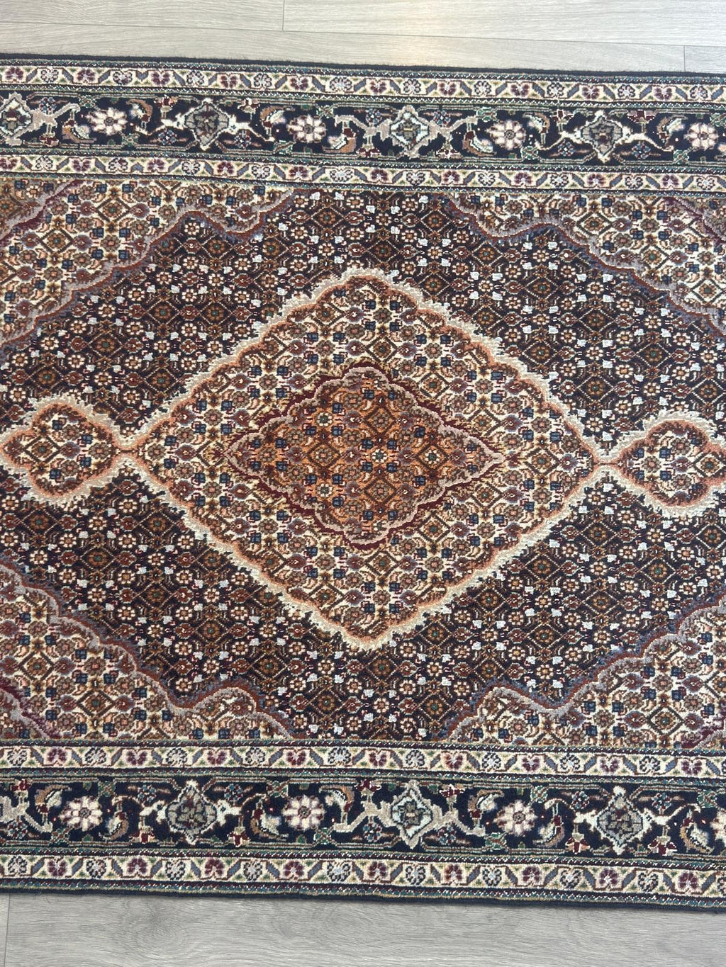 Täbriz Mahi GEREINIGT Orientteppich Perserteppich Teppich 157cm x 100cm G0223