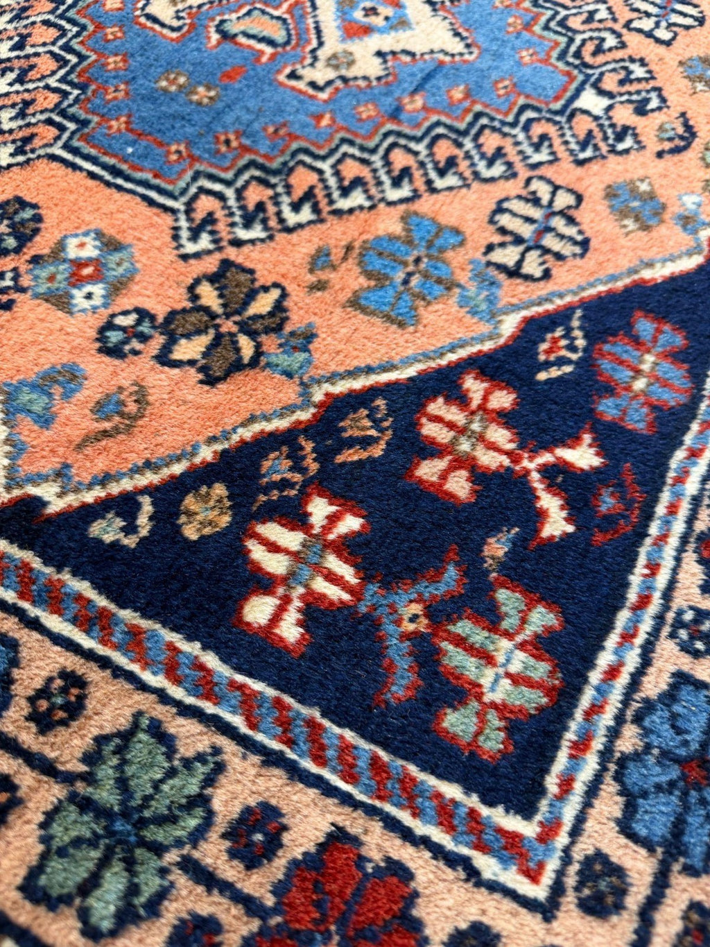 Schöner Kazak GEREINIGT  121cmx83cm Orientteppich Perserteppich Teppich G0285