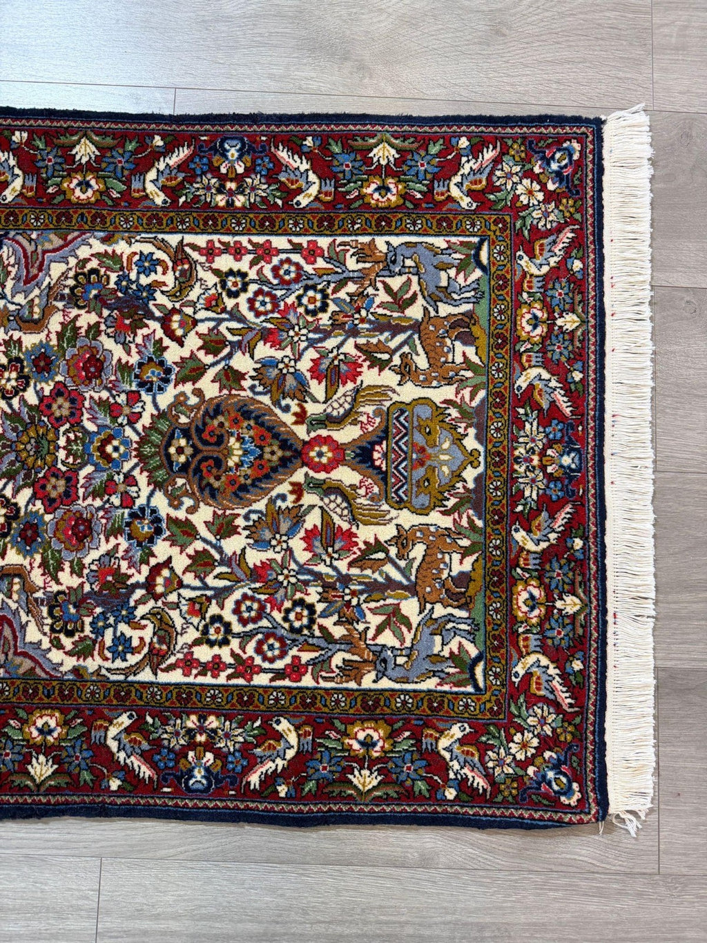 Feiner Ghom GEREINIGT Orientteppich Perserteppich Teppich  108 cm x 71 cm G0284