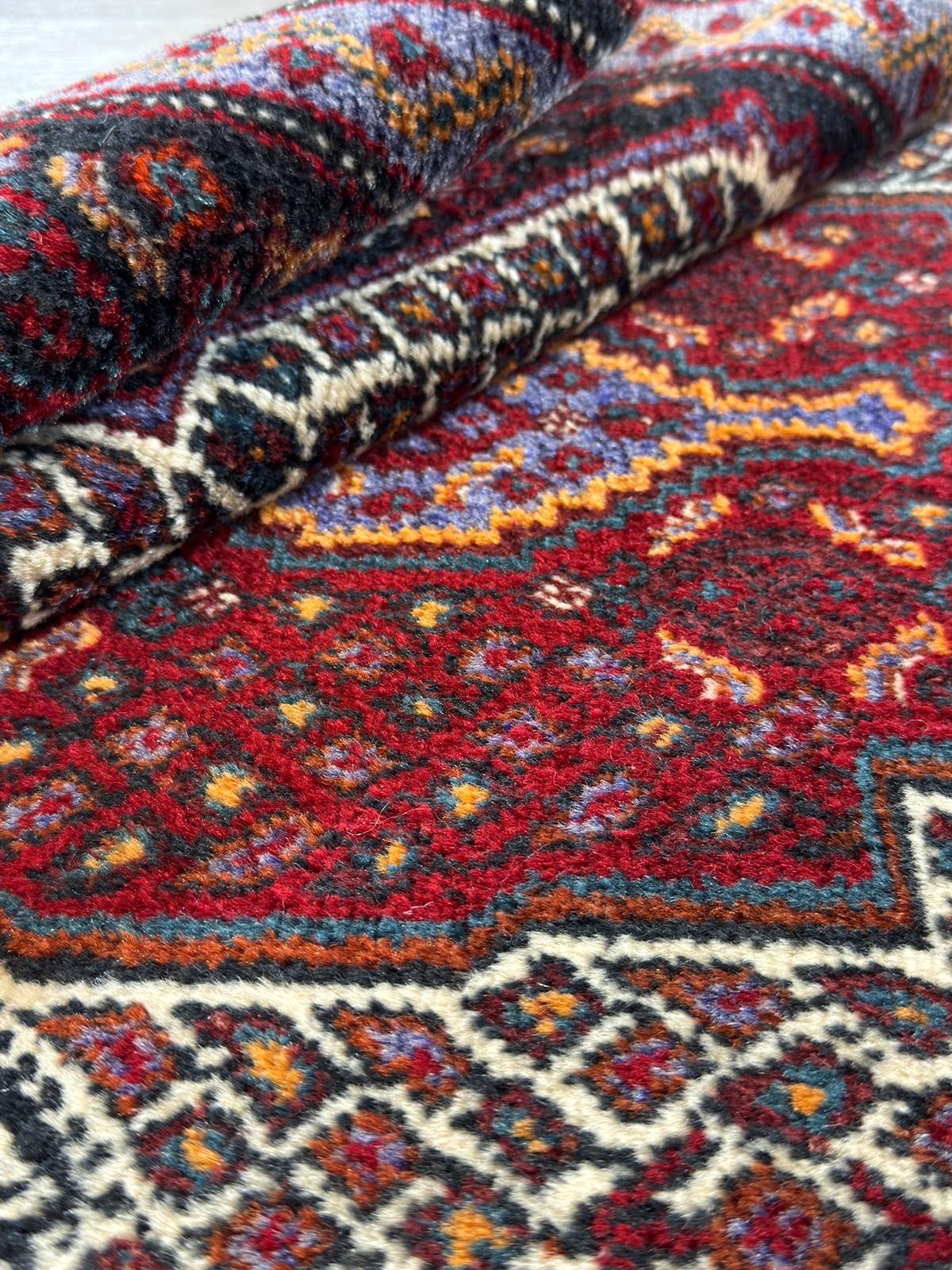 Vintage Bidjar GEREINIGT Orientteppich Perserteppich 105 cm x 77  cm G0308