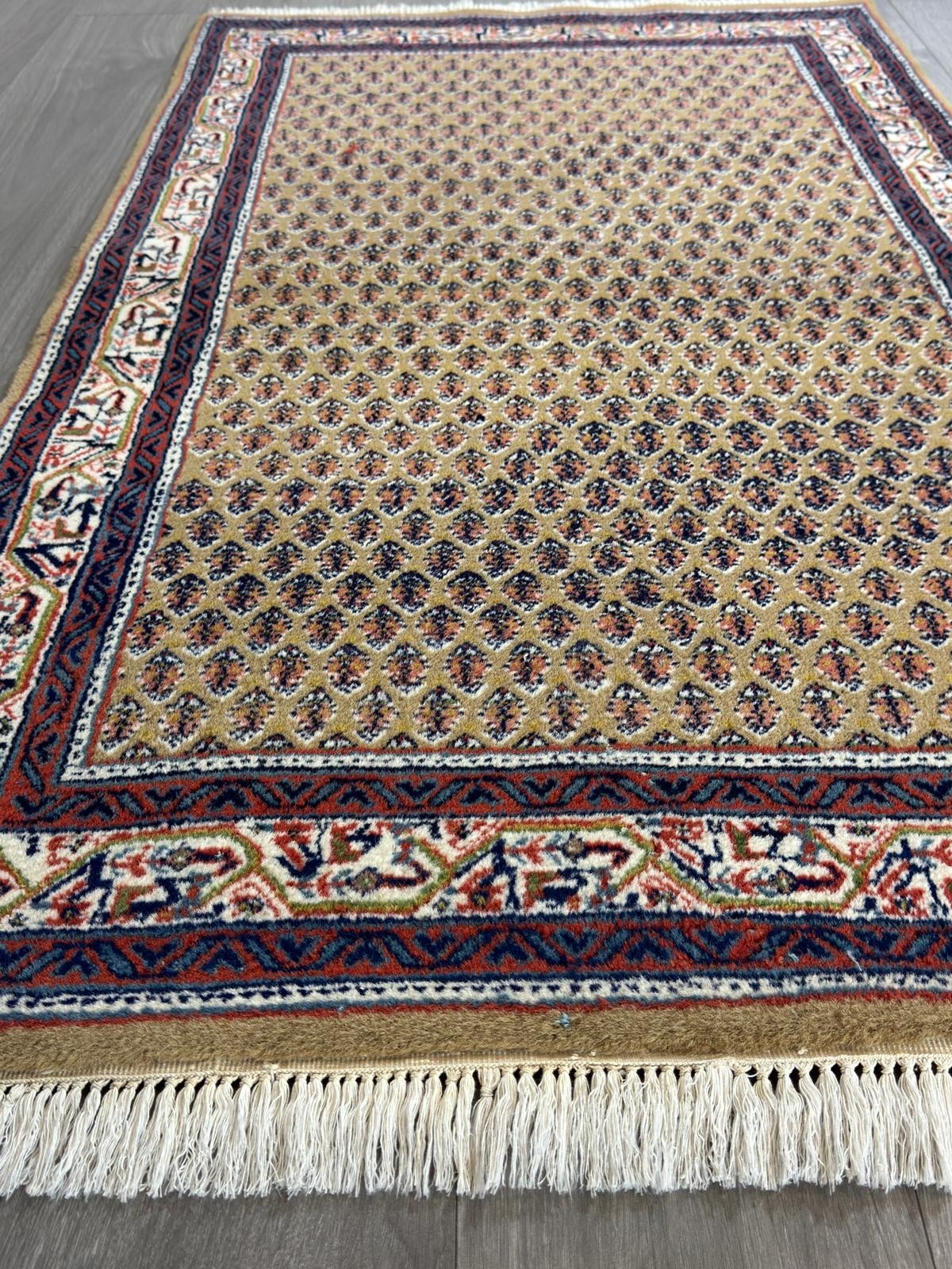 GEREINIGT Sarough Mir Orientteppich Perserteppich Teppich 157 cm x 92 cm CG0043