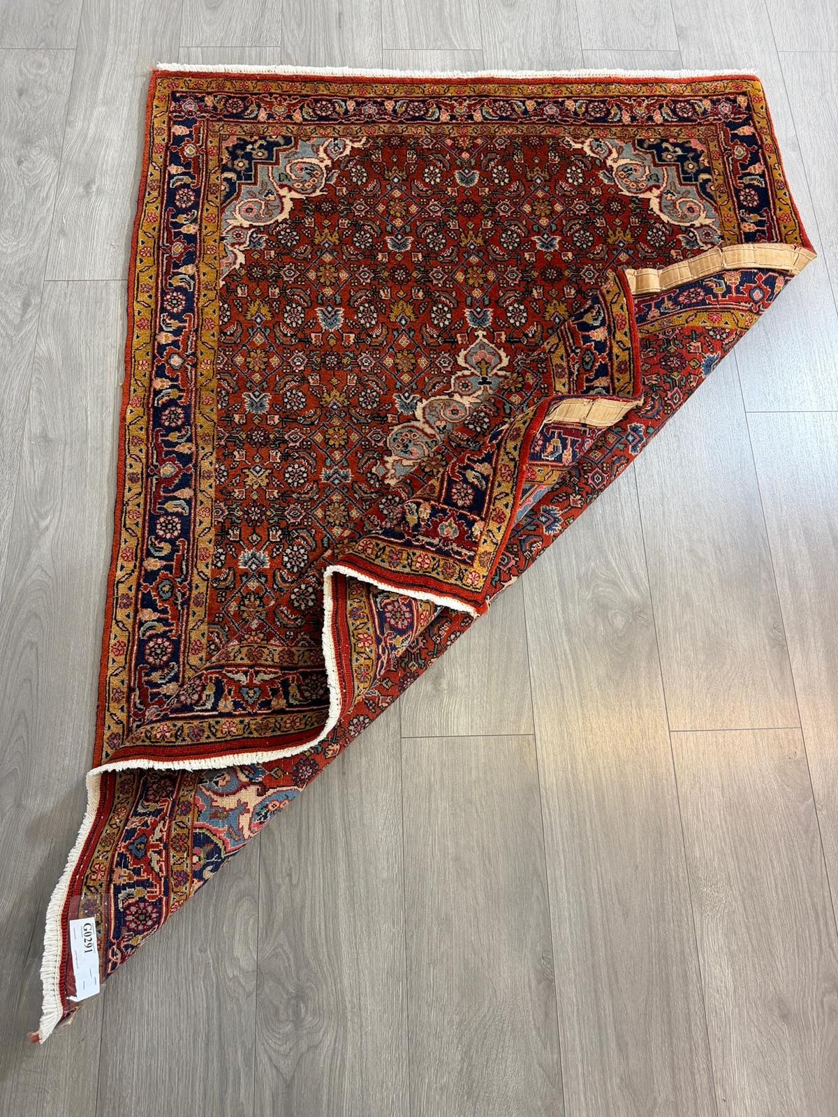 Schöner Bidjar GEREINIGT  159cmx117cm Orientteppich Perserteppich Teppich G0291