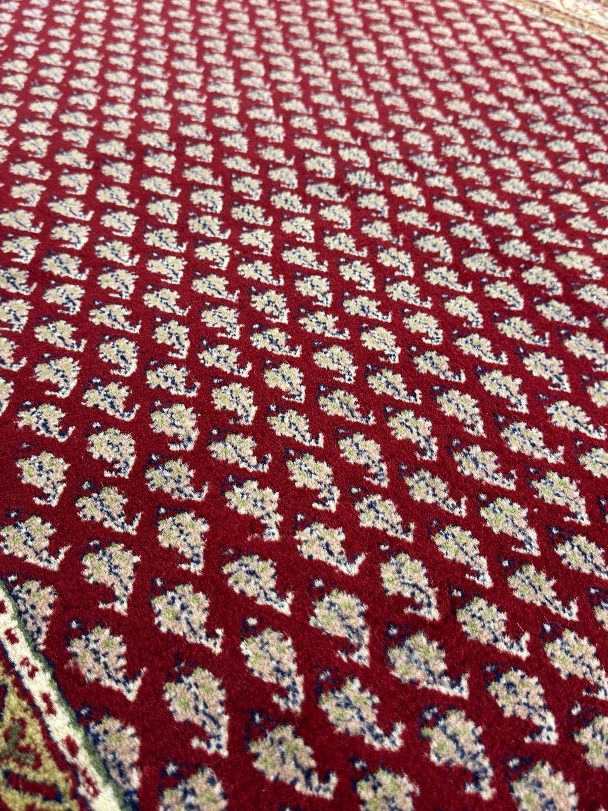 Schöner Sarough Mir GEREINIGT Orientteppich Perserteppich 377 cm x 120 cm CG0008