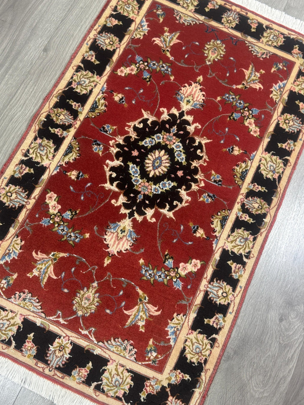 Täbriz Fein GEREINIGT Orientteppich Perserteppich Teppich 118cmx70cm G0184