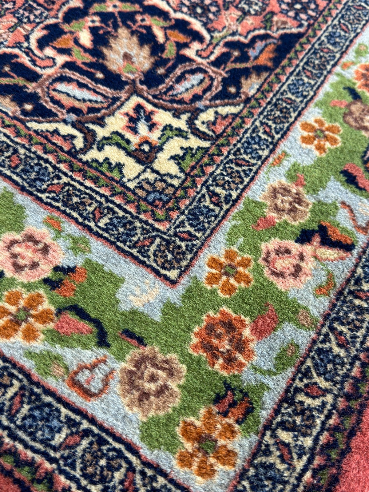 Schöner Isfahan GEREINIGT Orientteppich Perserteppich 180 cm x 121 cm CG0026