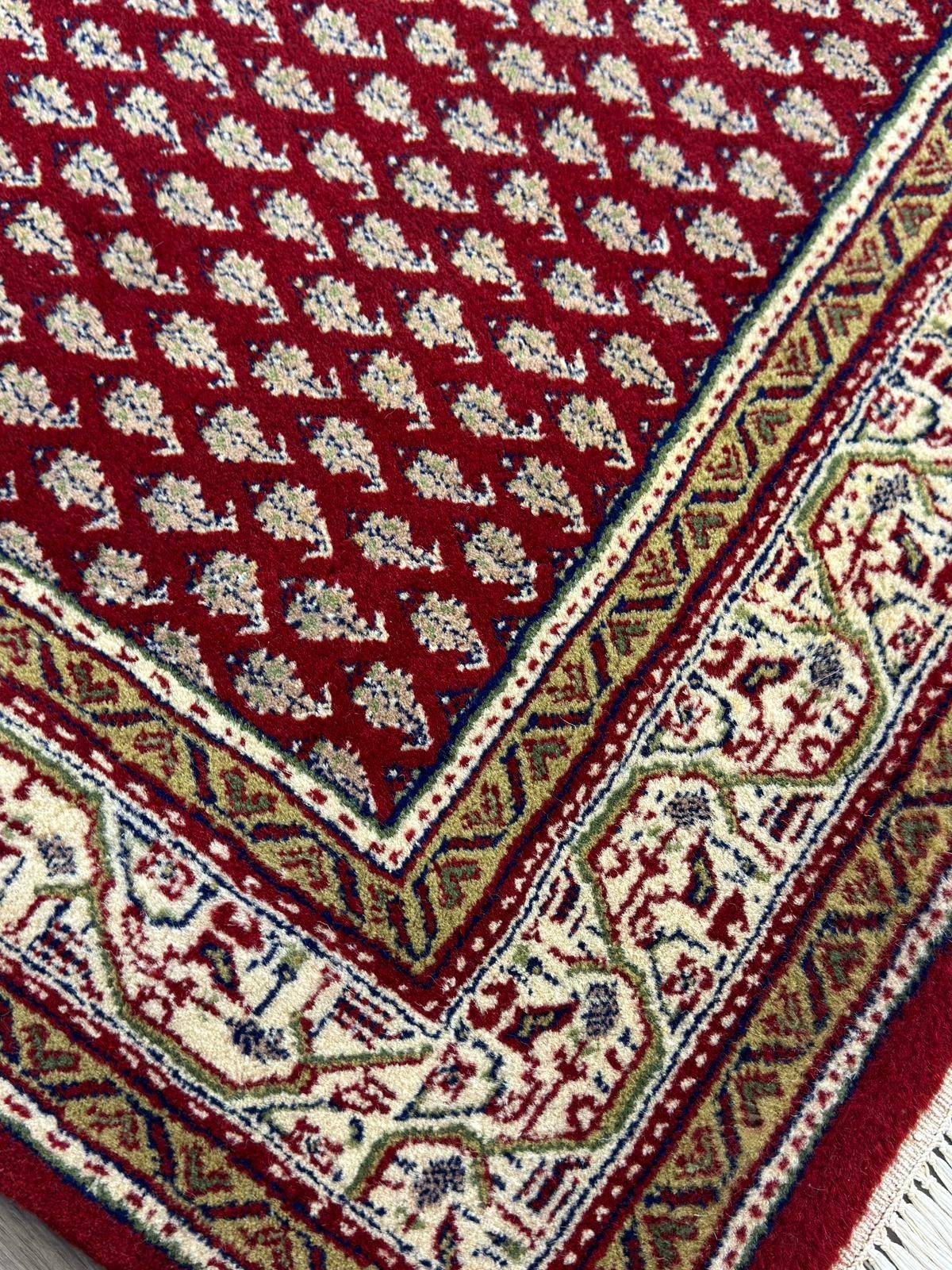 Schöner Sarough Mir GEREINIGT Orientteppich Perserteppich 377 cm x 120 cm CG0008