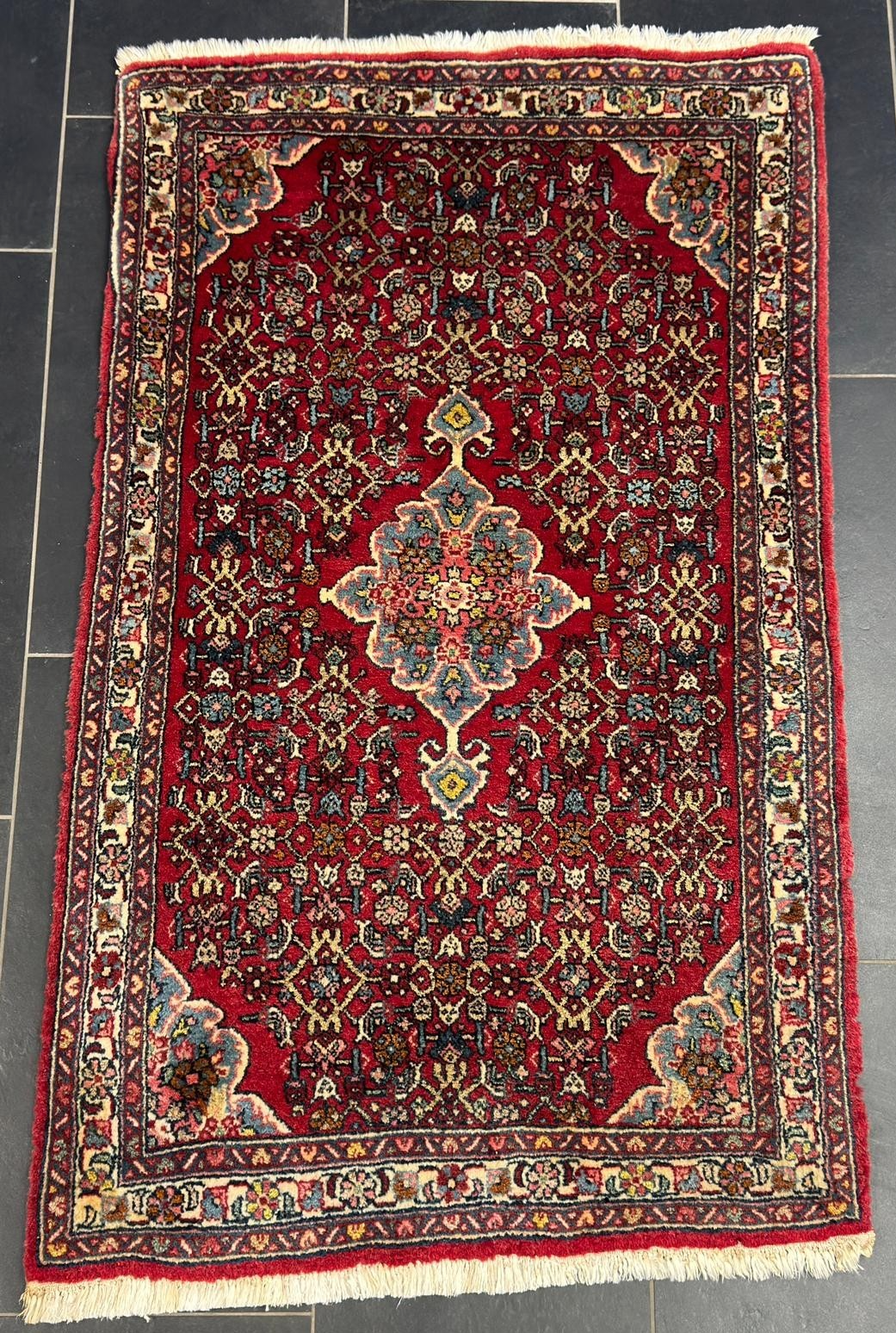 Vintage Bidjar GEREINIGT Orientteppich Perserteppich 122 cm x 74 cm G0310