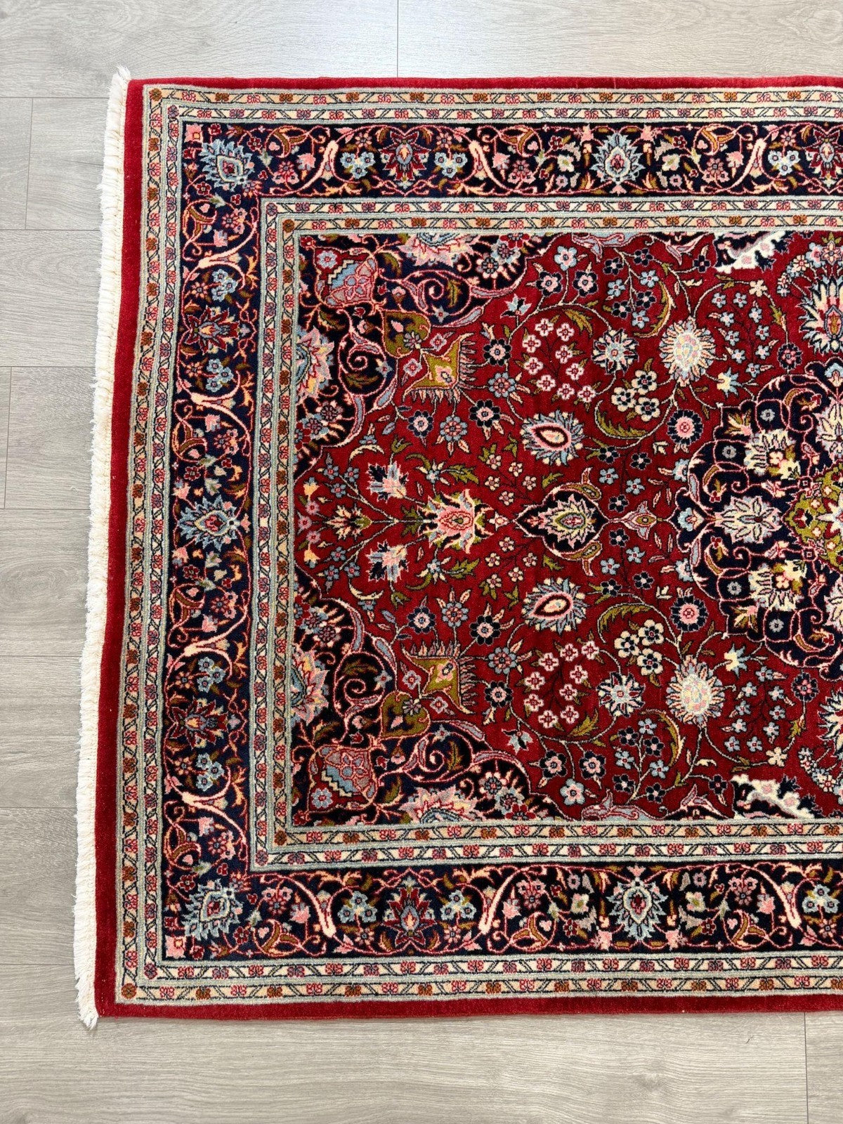 Schöner Ghom GEREINIGT  193cmx124cm Orientteppich Perserteppich Teppich G0276