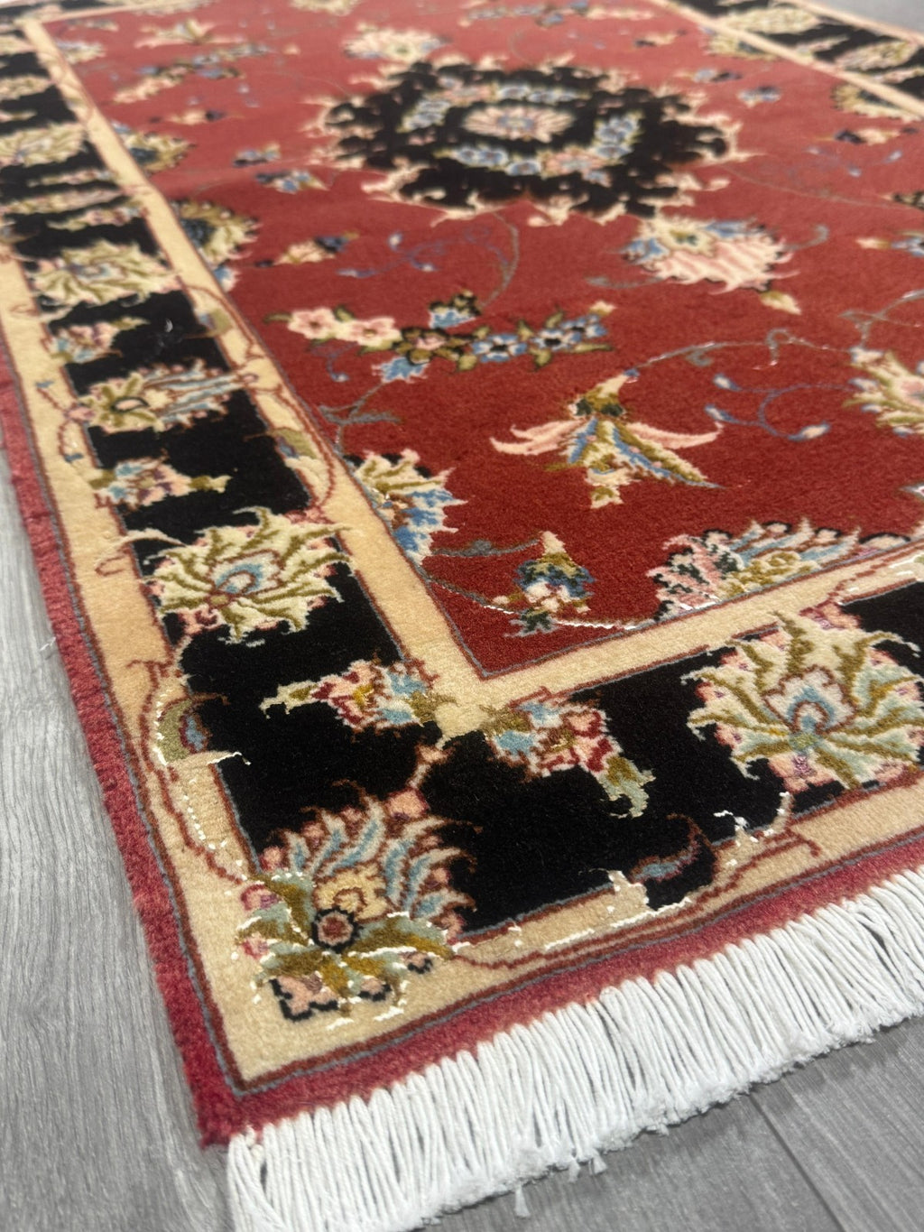 Täbriz Fein GEREINIGT Orientteppich Perserteppich Teppich 118cmx70cm G0184