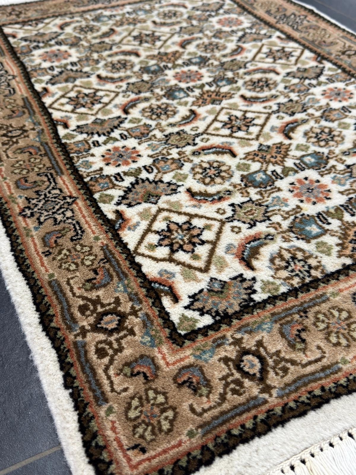 Herati GEREINIGT Orientteppich Perserteppich Teppich 91 cm x 61 cm CG0051