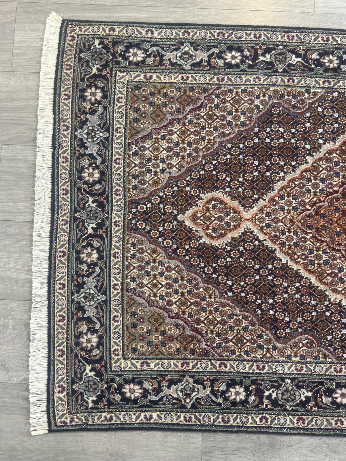 Täbriz Mahi GEREINIGT Orientteppich Perserteppich Teppich 157cm x 100cm G0223