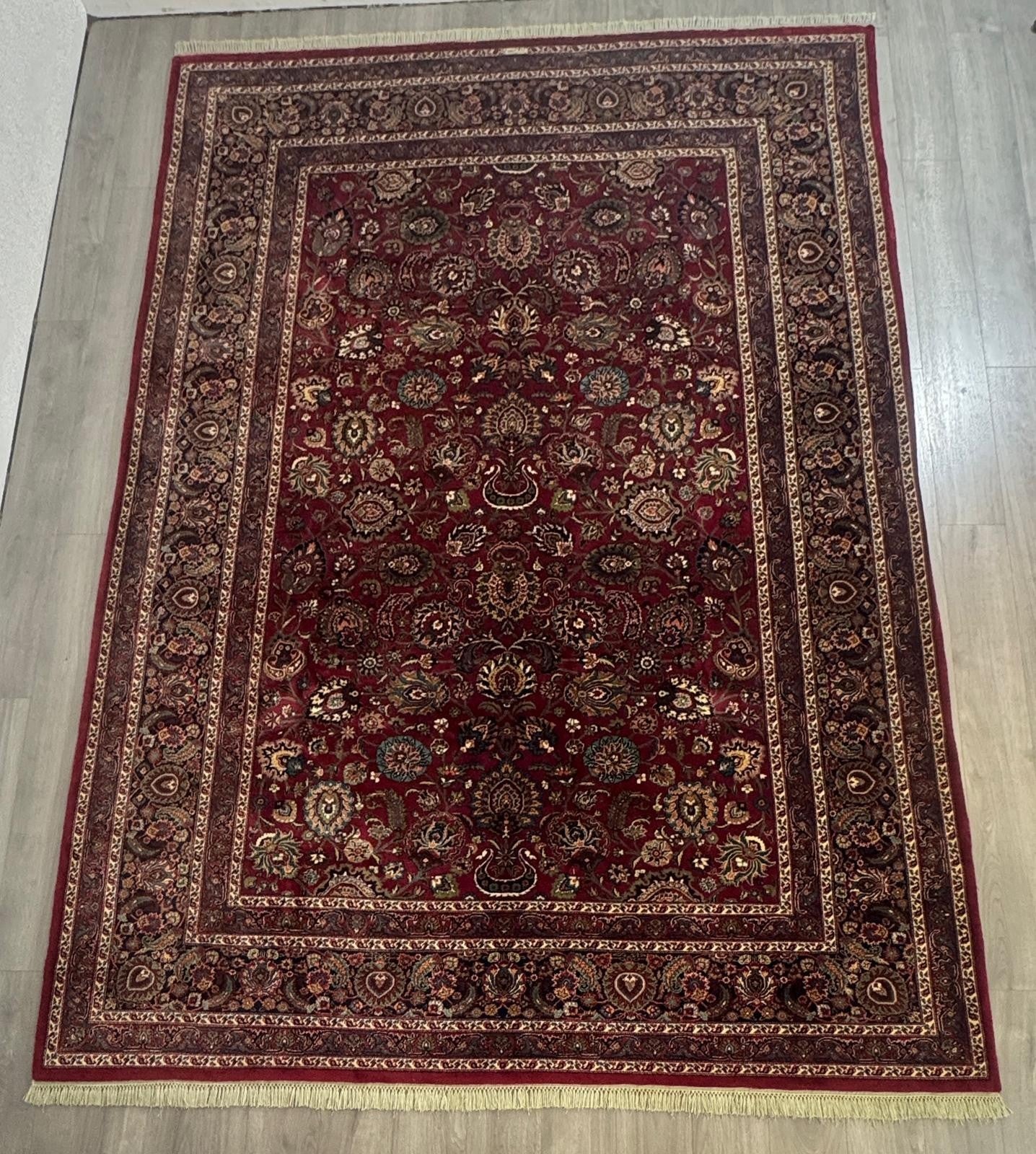 Top Zustand Mashad GEREINIGT Orientteppich Perserteppich  342cm x 251cm G0242