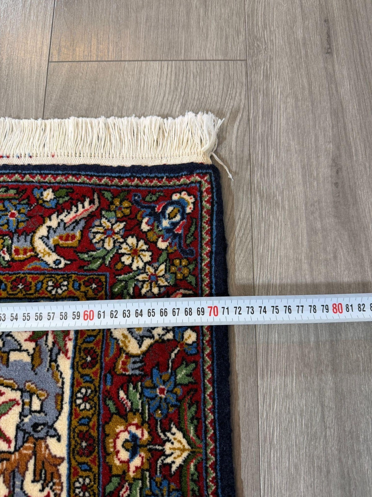 Feiner Ghom GEREINIGT Orientteppich Perserteppich Teppich  108 cm x 71 cm G0284