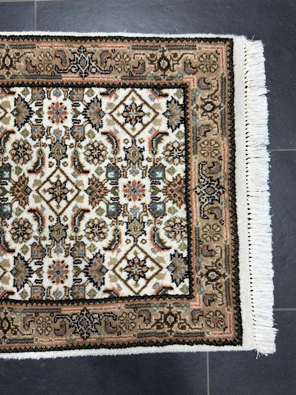 Herati GEREINIGT Orientteppich Perserteppich Teppich 91 cm x 61 cm CG0051