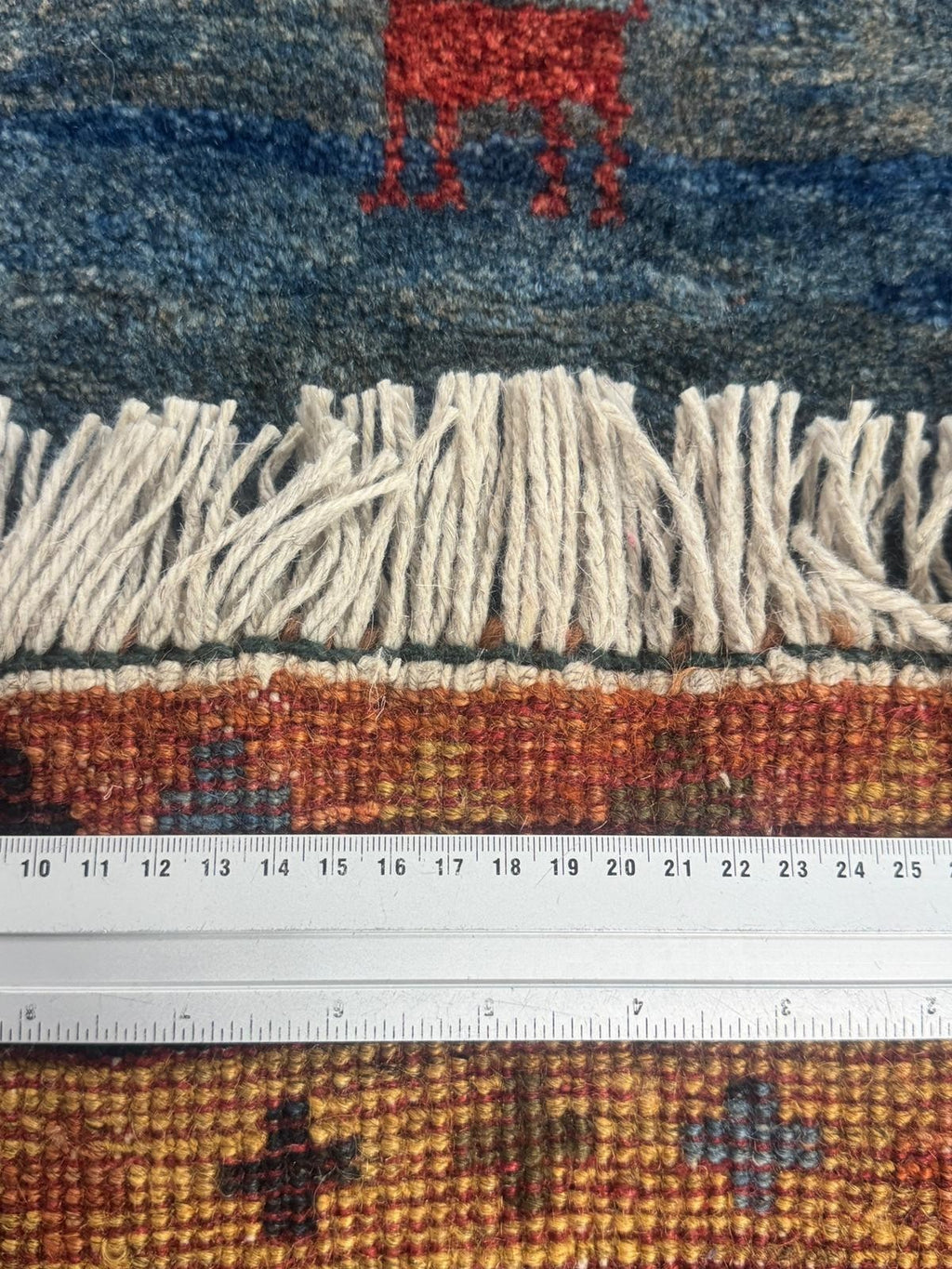 Schöner Gabbeh GEREINIGT Orientteppich Perserteppich Teppich 201cm x 185cm G0230