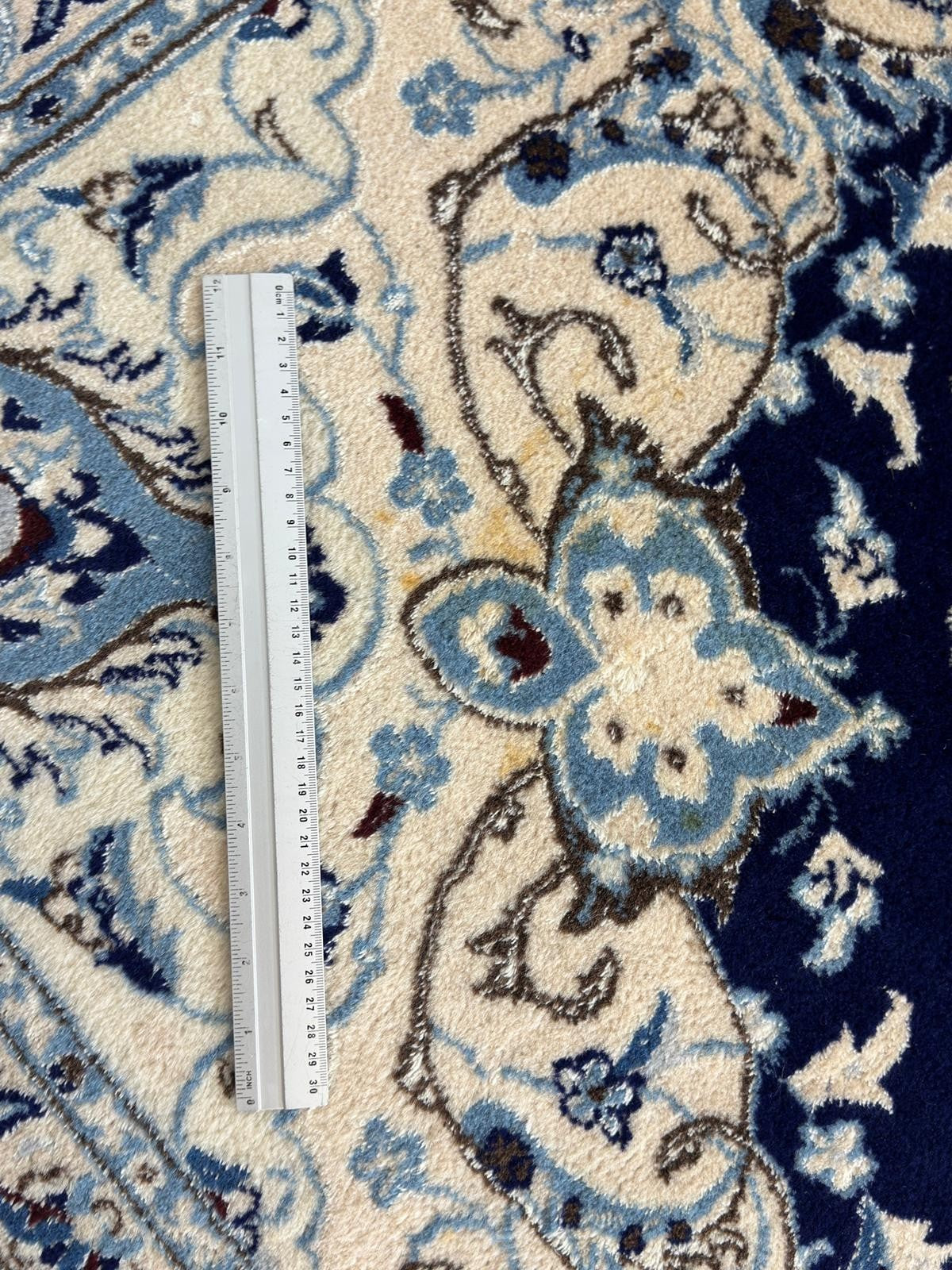 Nain Fein mit SEIDE GEREINIGT Orientteppich Perserteppich 337cmx243cm G0249