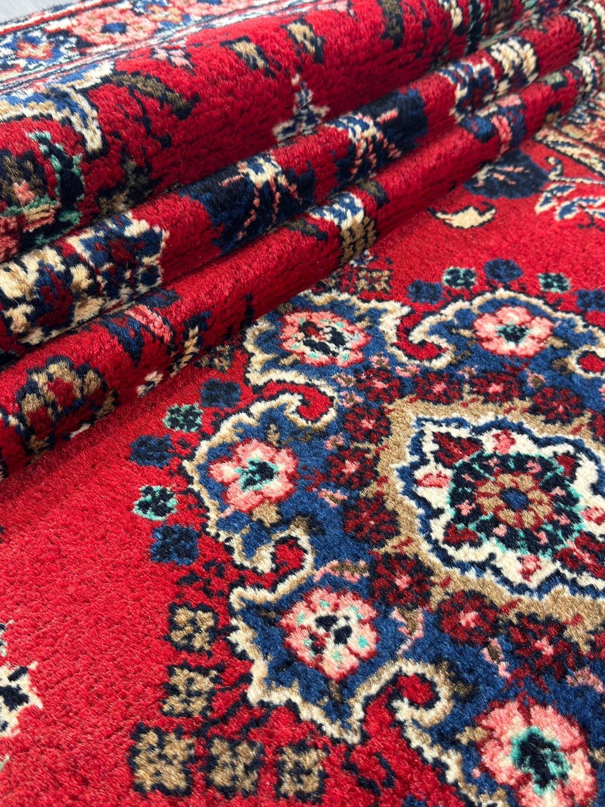 Vintage Saruk GEREINIGT Orientteppich Perserteppich 428 cm x 87  cm G0309