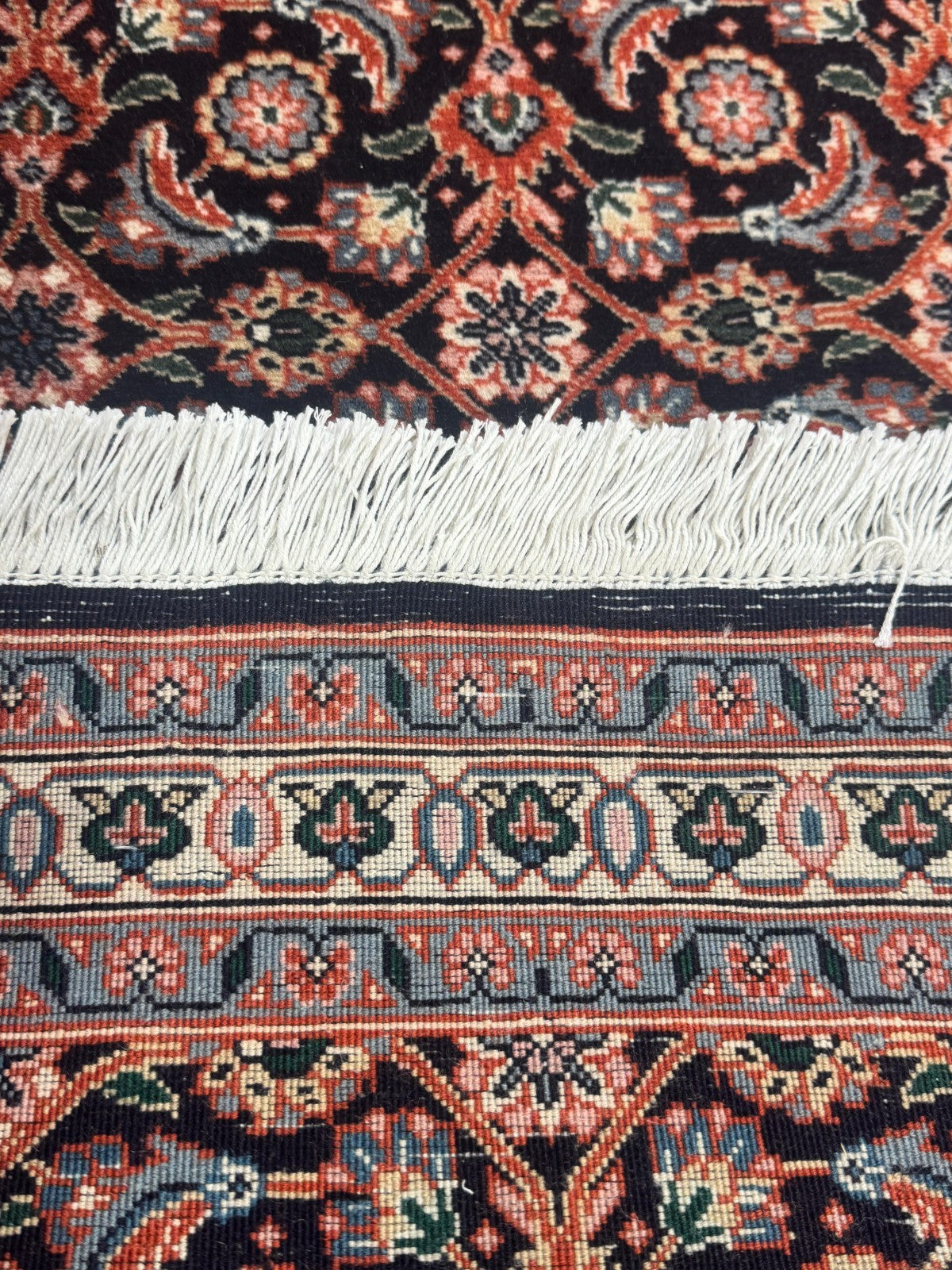 Täbriz Fein GEREINIGT Orientteppich Perserteppich Teppich 209cmx62cm G0181