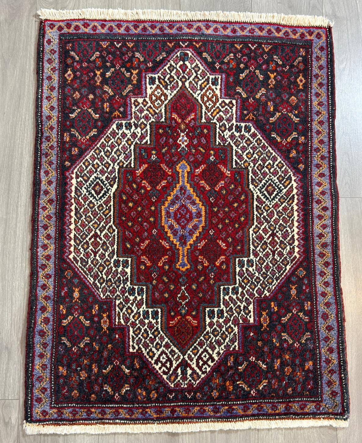 Vintage Bidjar GEREINIGT Orientteppich Perserteppich 105 cm x 77  cm G0308