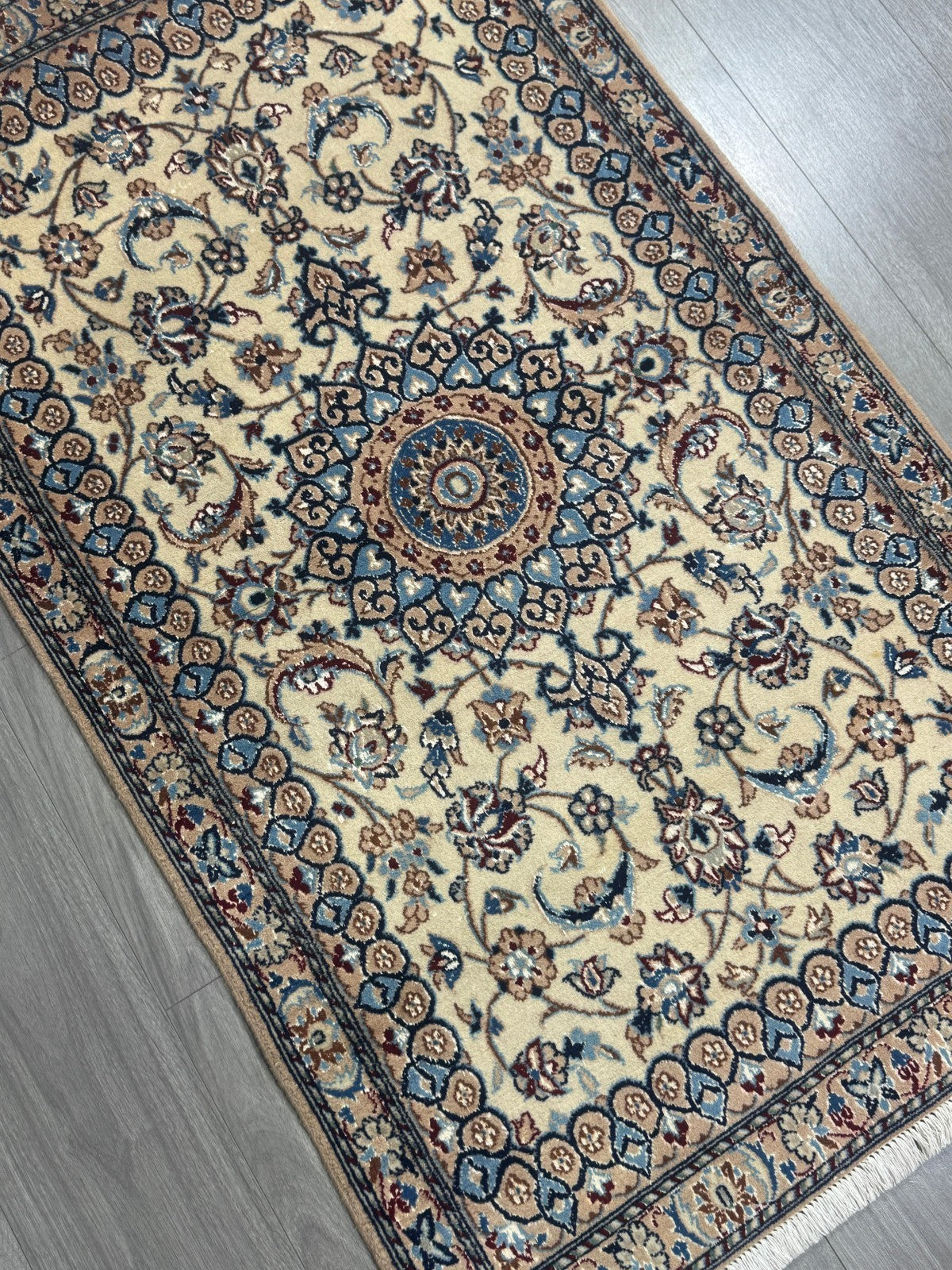 Nain Fein GEREINIGT Orientteppich Perserteppich Teppich 144cmx87cm G0185