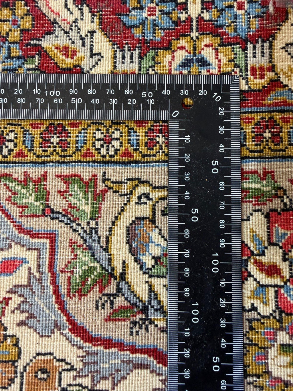 Feiner Ghom GEREINIGT Orientteppich Perserteppich Teppich  108 cm x 71 cm G0284