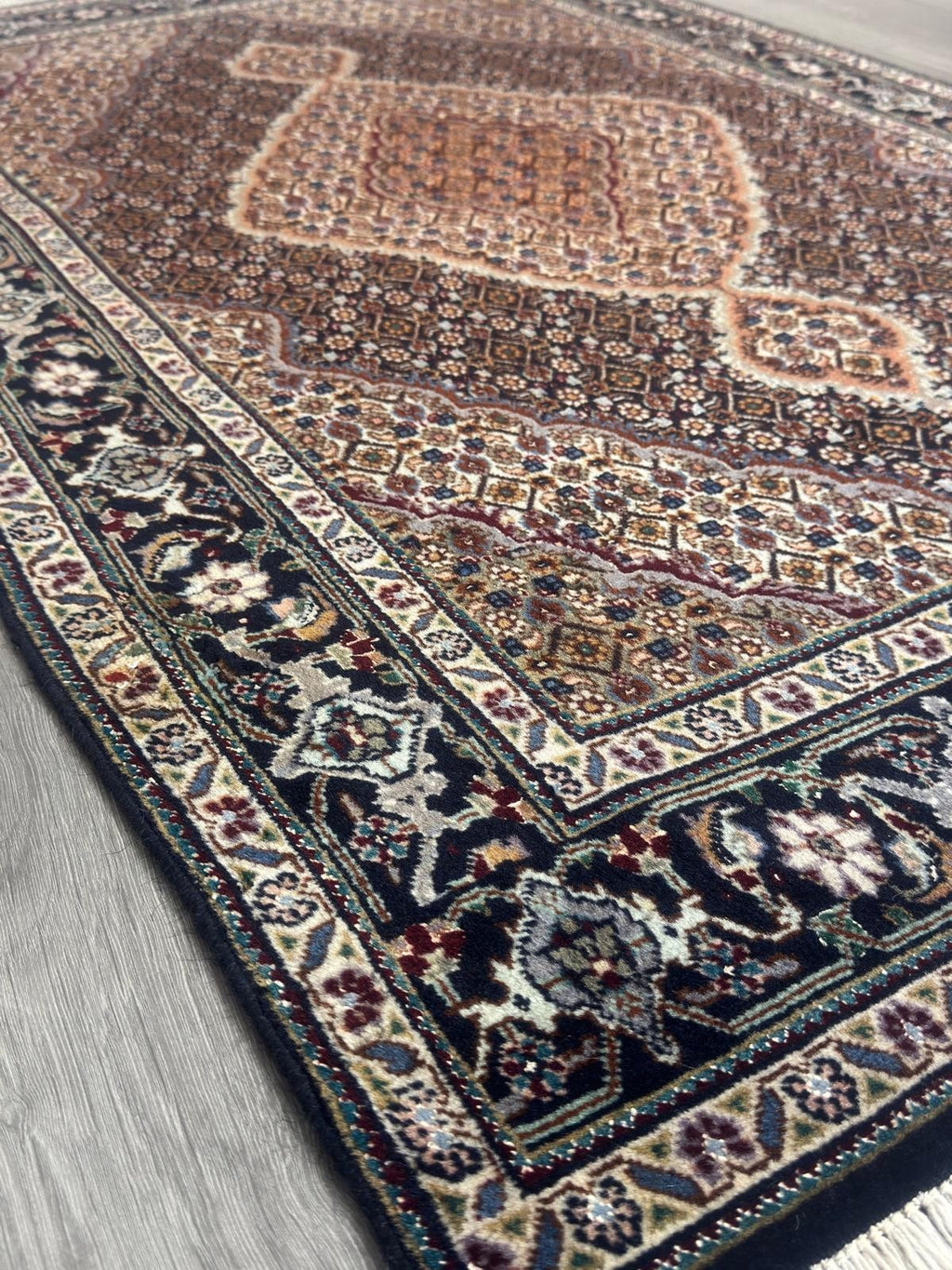 Täbriz Mahi GEREINIGT Orientteppich Perserteppich Teppich 157cm x 100cm G0223