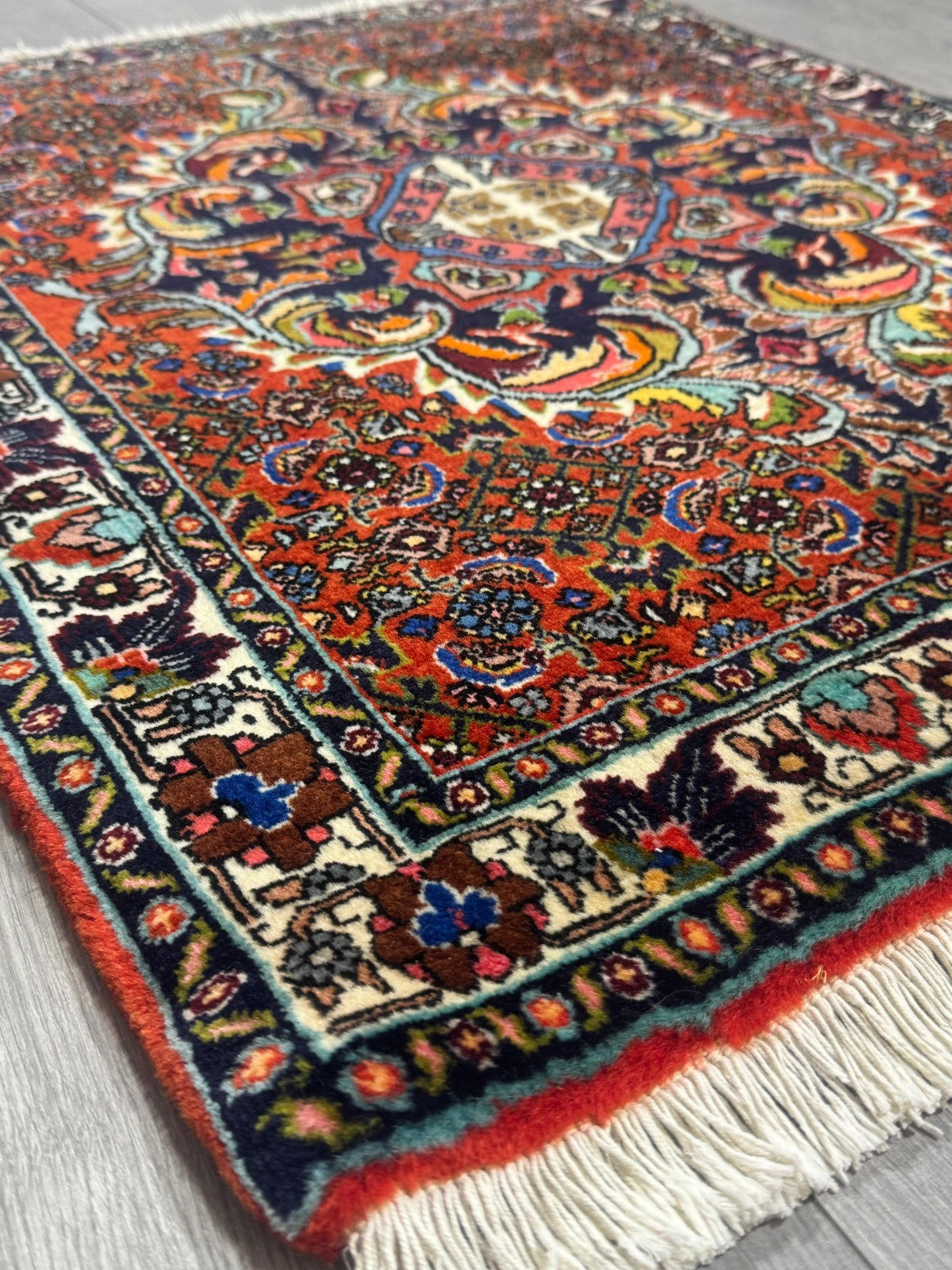 Schöner Bidjar GEREINIGT Orientteppich Perserteppich Teppich 85cmx70cm G0186