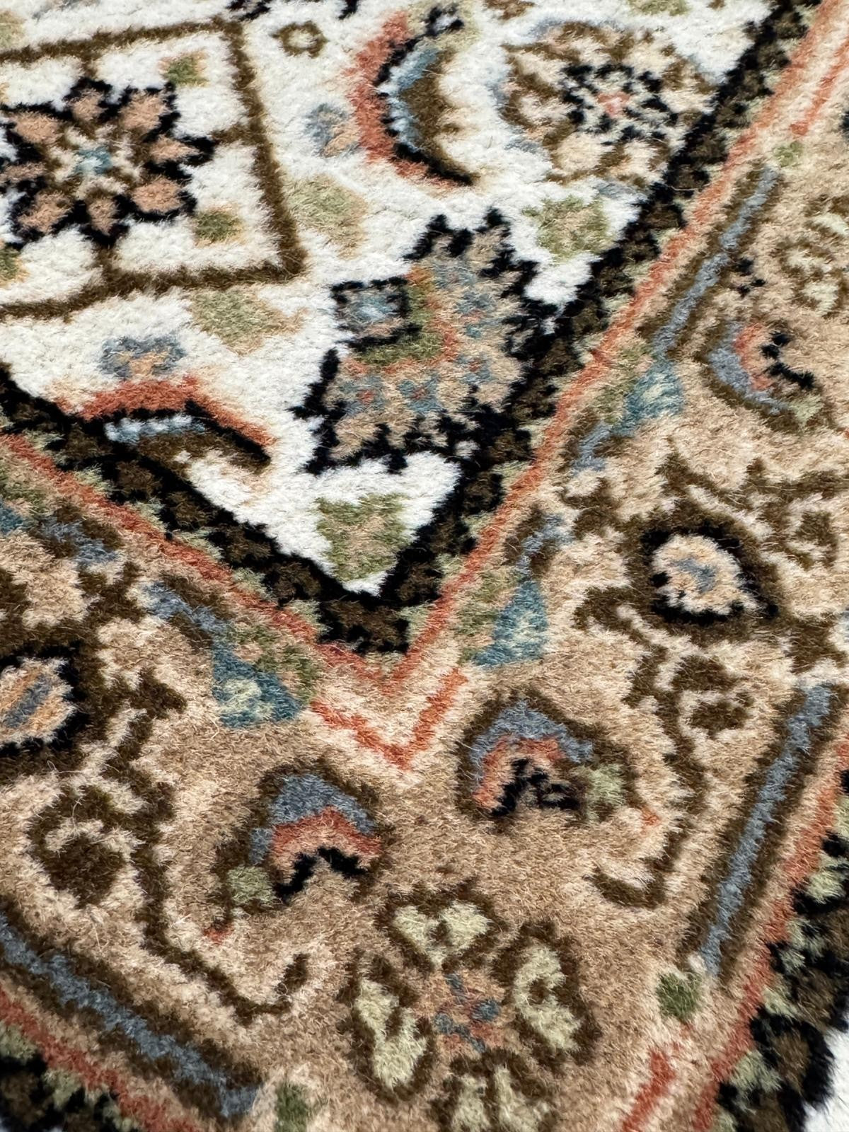 Herati GEREINIGT Orientteppich Perserteppich Teppich 91 cm x 61 cm CG0051