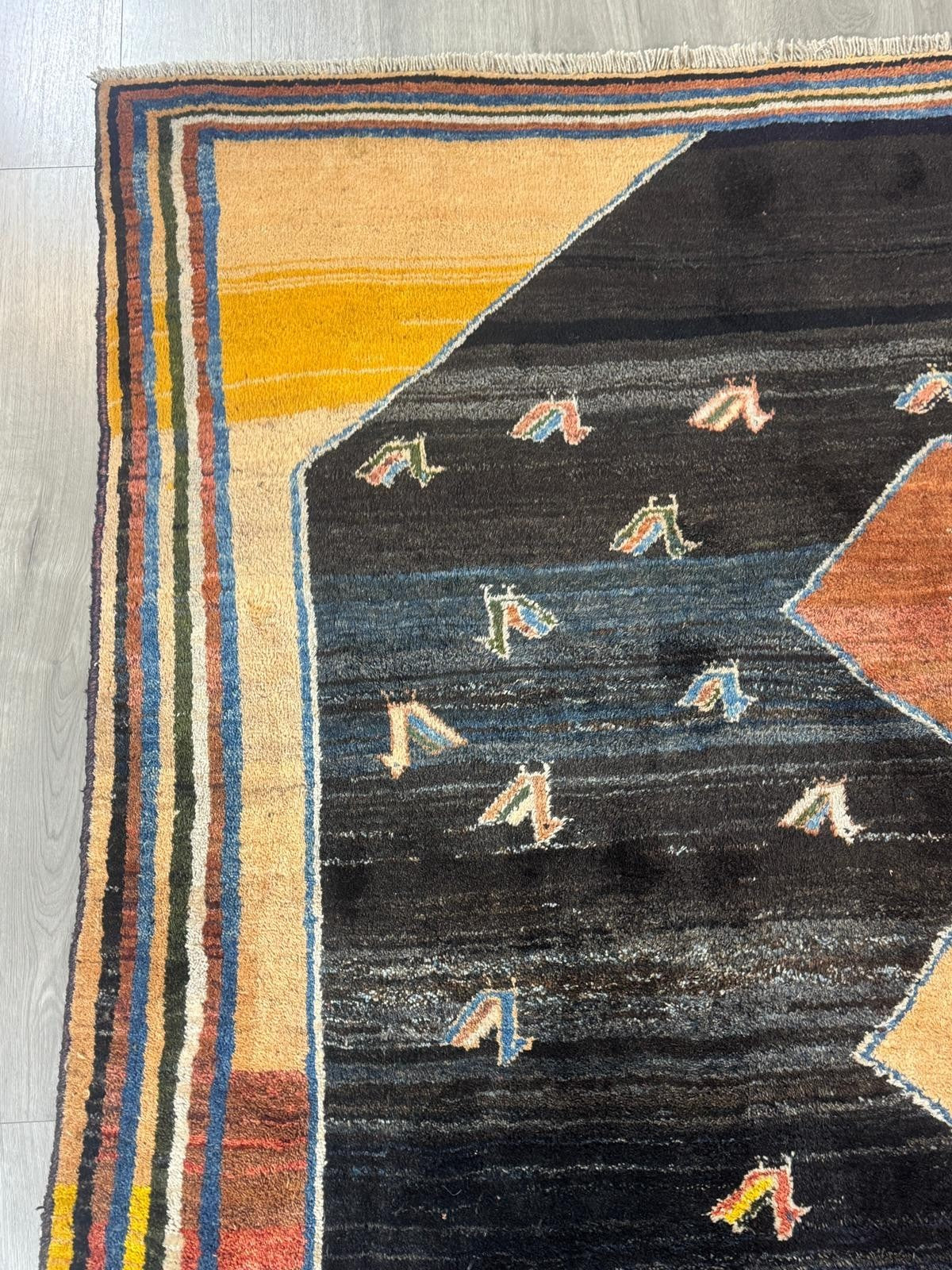 Schöner Gabbeh Orientteppich Perserteppich Teppich 279 cm x 228 cm 60083