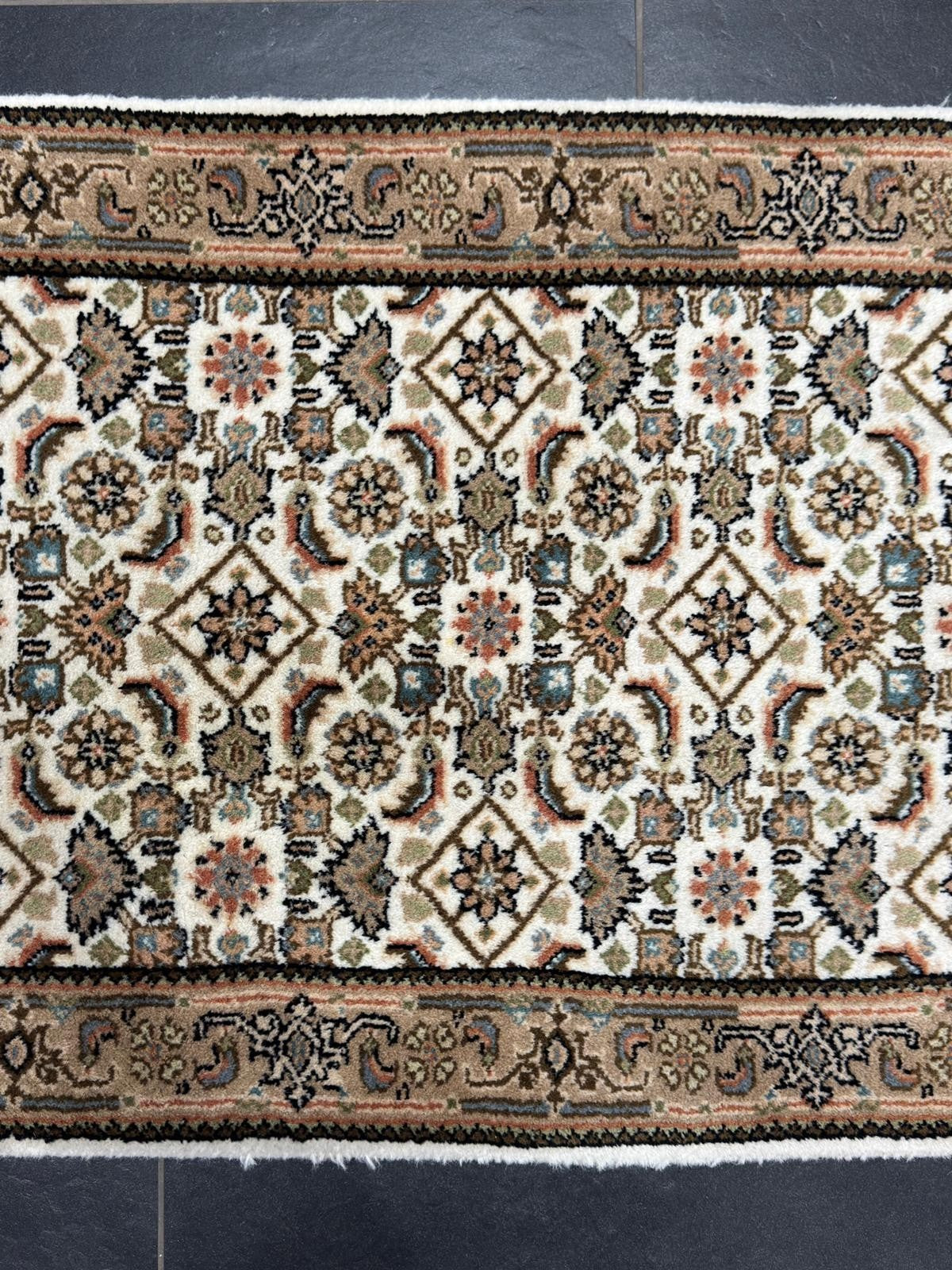 Herati GEREINIGT Orientteppich Perserteppich Teppich 91 cm x 61 cm CG0051