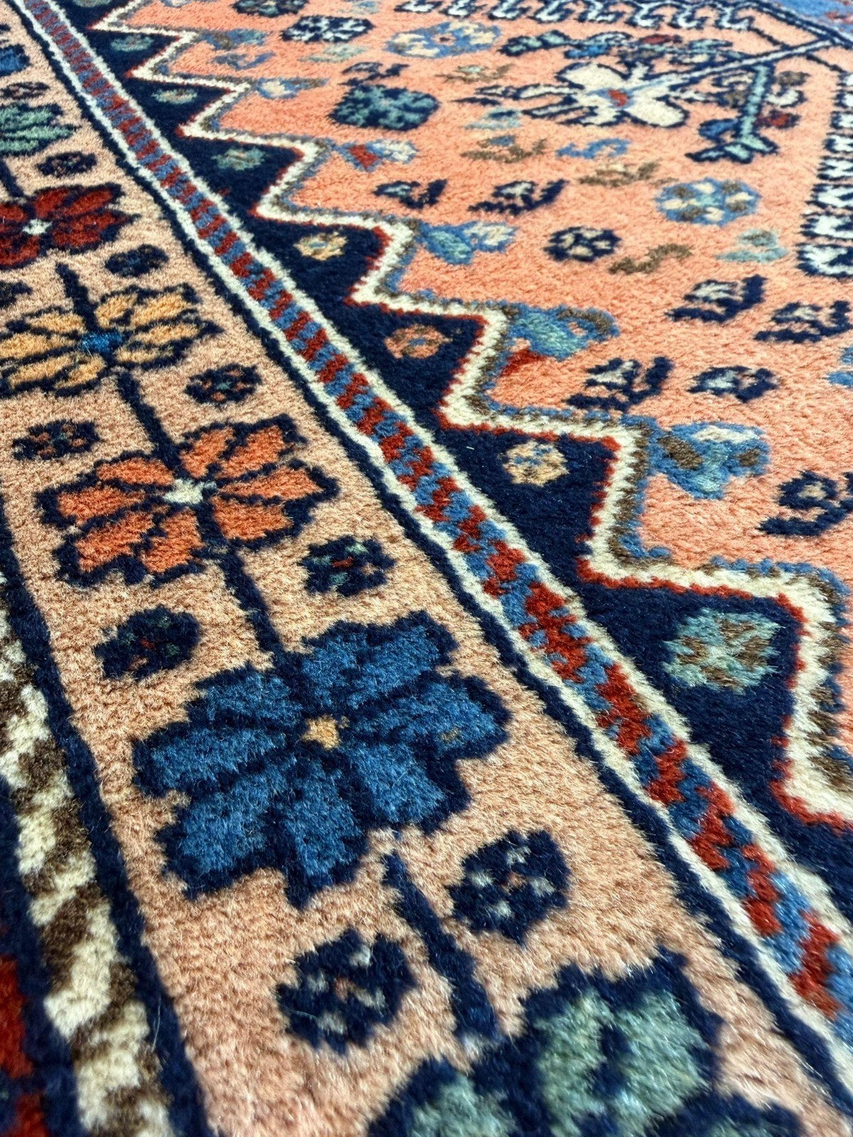 Schöner Kazak GEREINIGT  121cmx83cm Orientteppich Perserteppich Teppich G0285